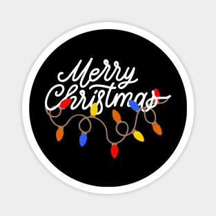 Merry Christmas Lights Magnet